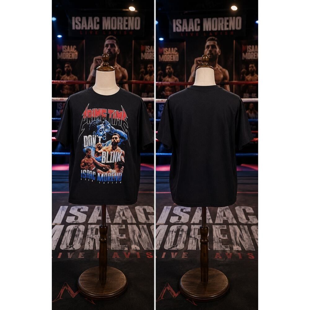 Isaac Moreno Primetime Don’t Blink Graphic Tee Shirt Medium Boxing MMA